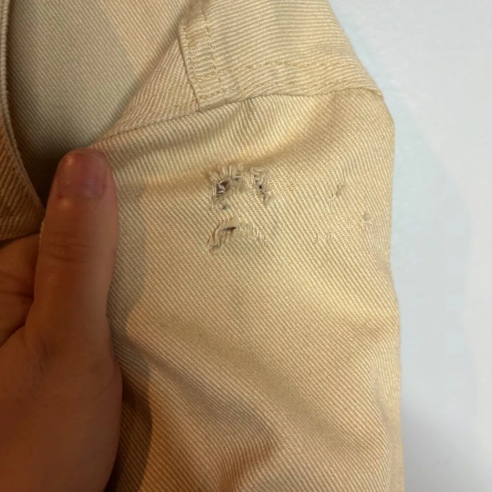 Escada Margaretha Ley tan denim quilted lining jacket Size 8 - Image 5