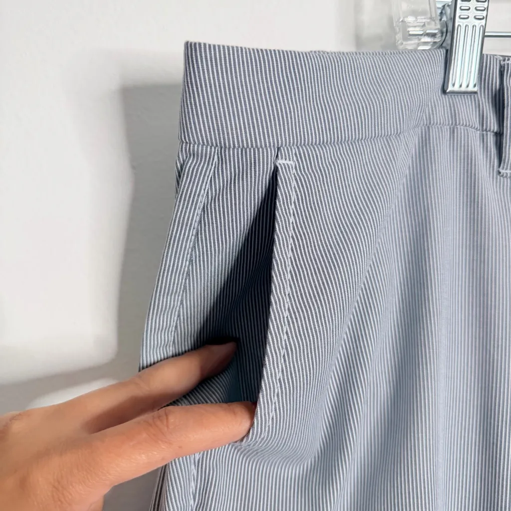 NWT Tommy Hilfiger Women's Blue White Hampton Pinstripe Chino Pant Slim‎ 18W - Image 9