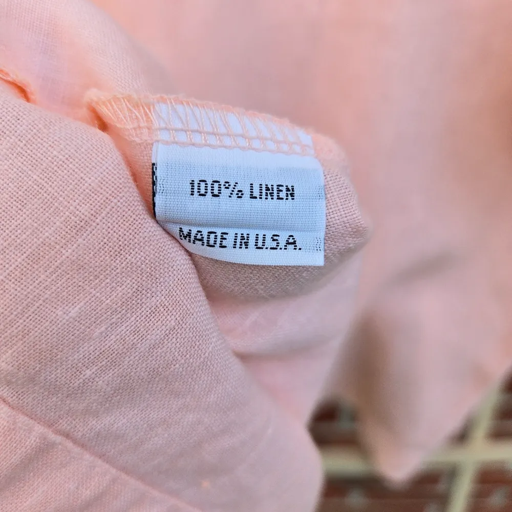 Bryn Walker  pink linen Blouse Medium Oversized - Image 5