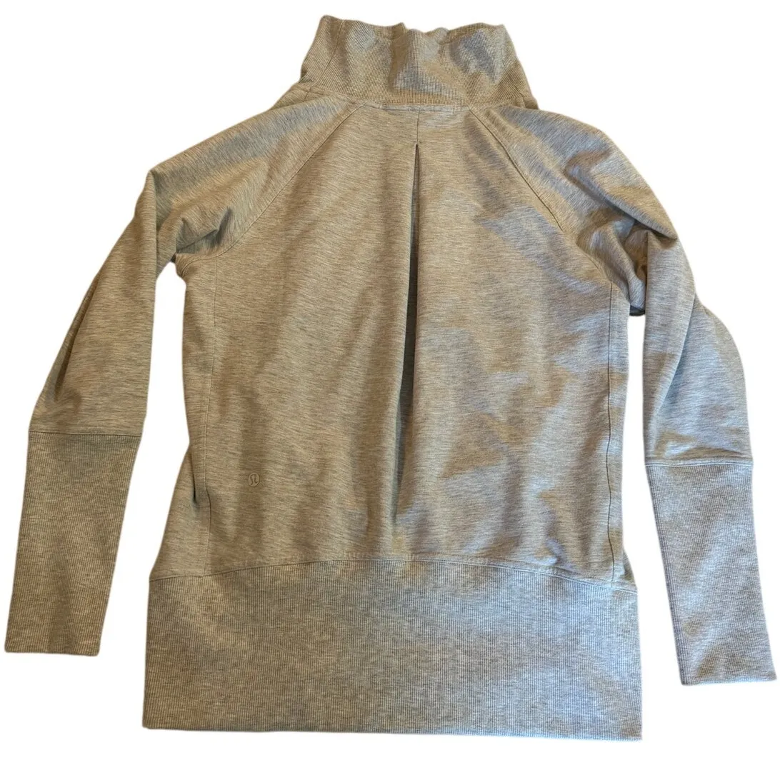 Lululemon Turtleneck Sweatshirt High Lines Pullover Size 8 - Image 5