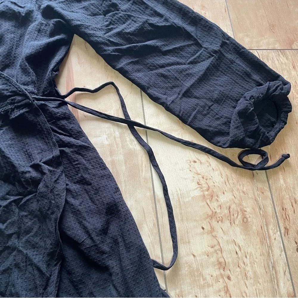 Knox Rose long sleeve tiered wrap dress, women’s size medium, black - Image 5