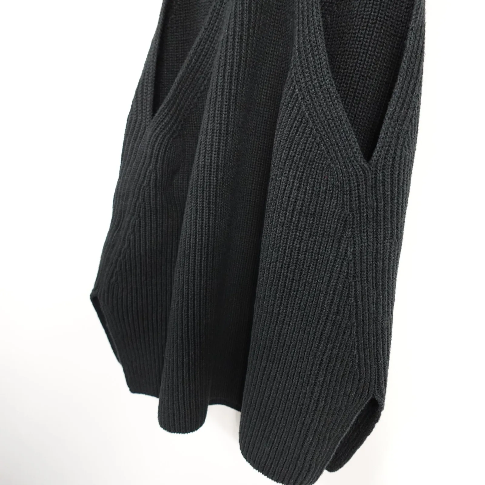Helmut Lang Black Ribbed Knit Racerback Tank Top - Image 8