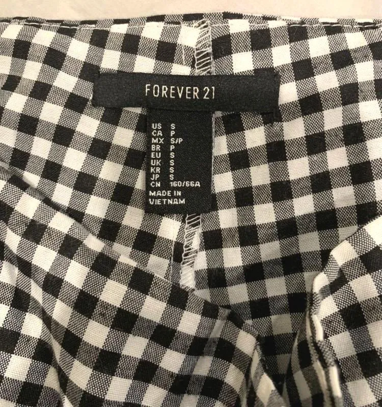 Forever 21 Gingham Ruffle Skort - Image 4