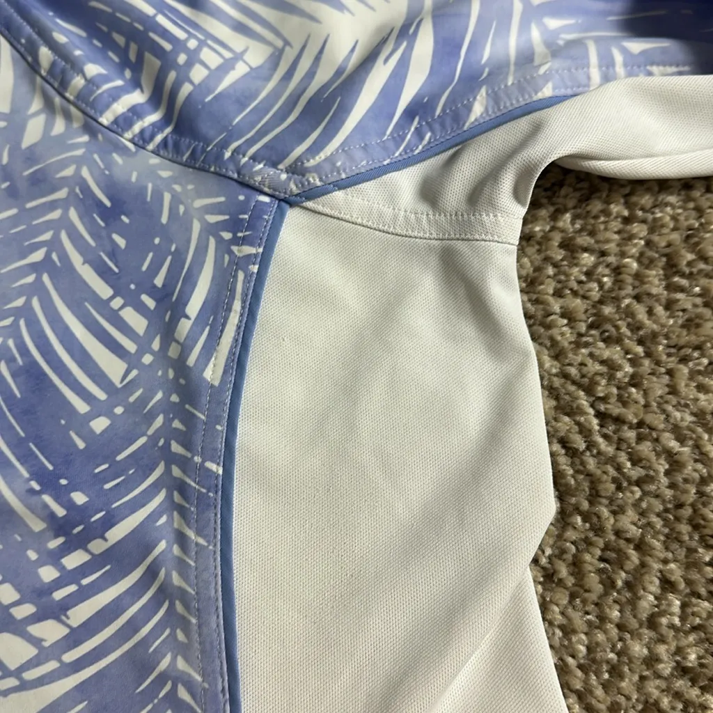 Peter Millar  Purple Palm 1/4 Zip Golf Pullover - Image 5