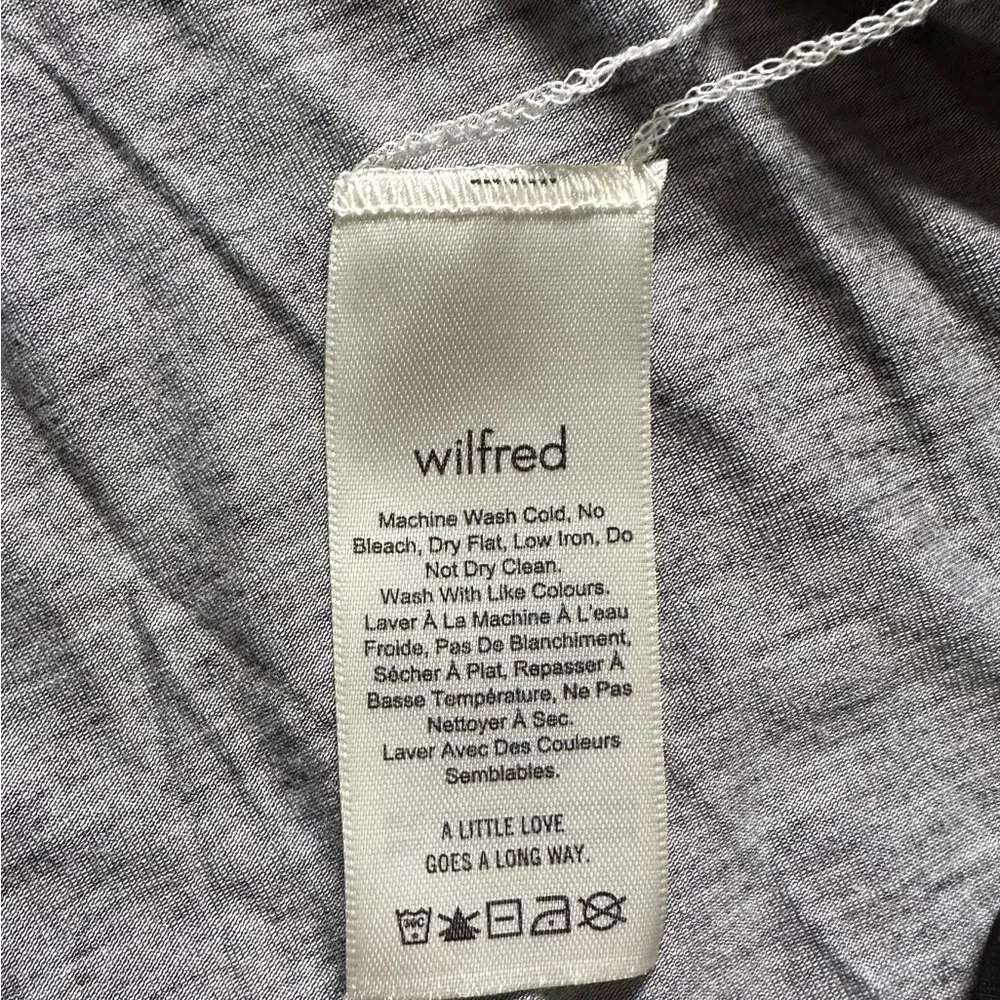 WILFRED ARITZIA ROMANTIC FLORAL OFF SHOULDER STRETCH FLOUNCE SHORT SLEEVE TOP - Image 5