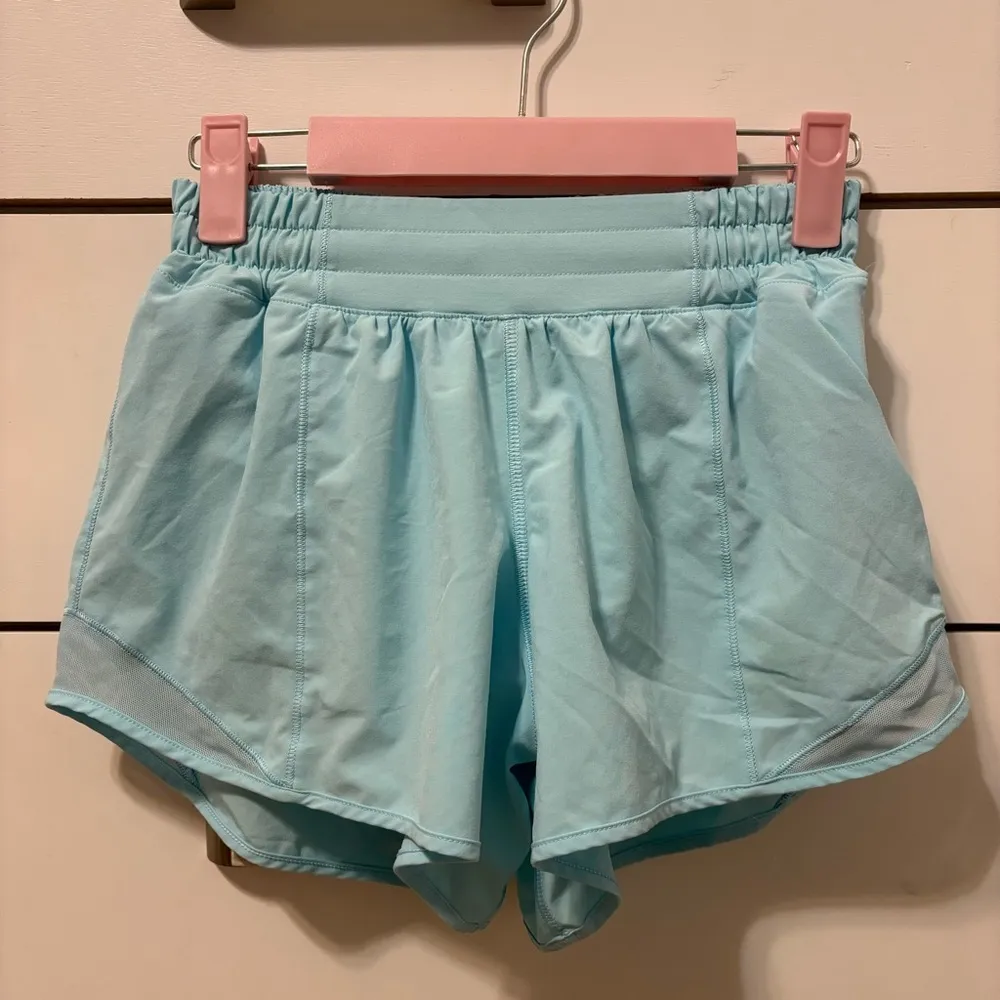 Lululemon Hotty Hot Shorts Long 4" Hydra Blue - Image 3