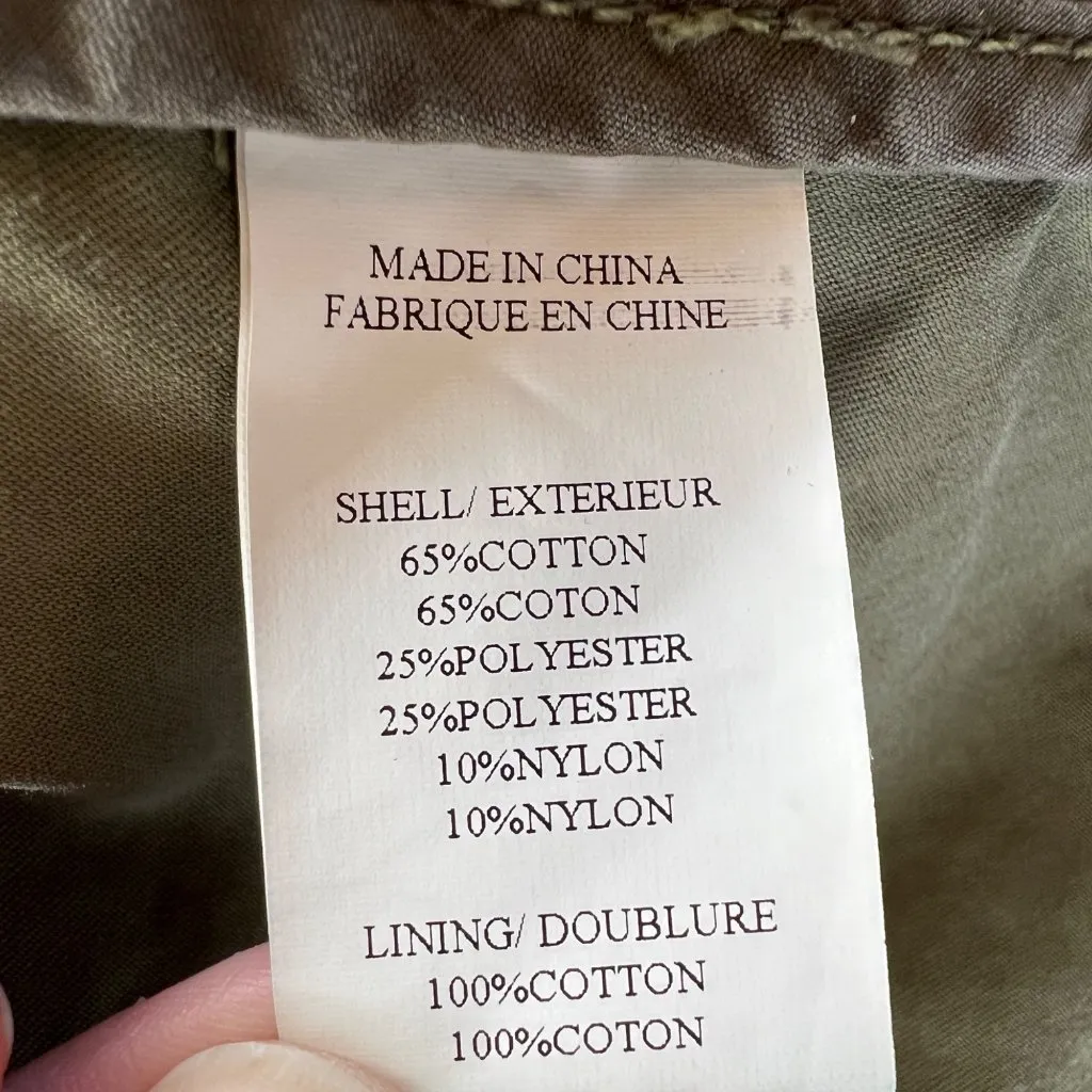 Theory Donaldson Sturdy Utility Jacket Olive Green Size Medium - Image 13