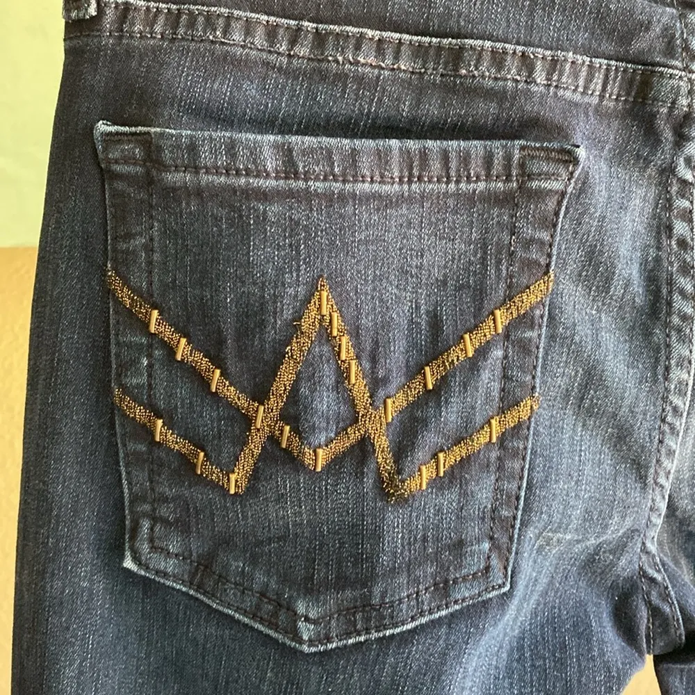 7 For All Mankind  size 7 A pocket bootcut dark denim jeans - Image 8