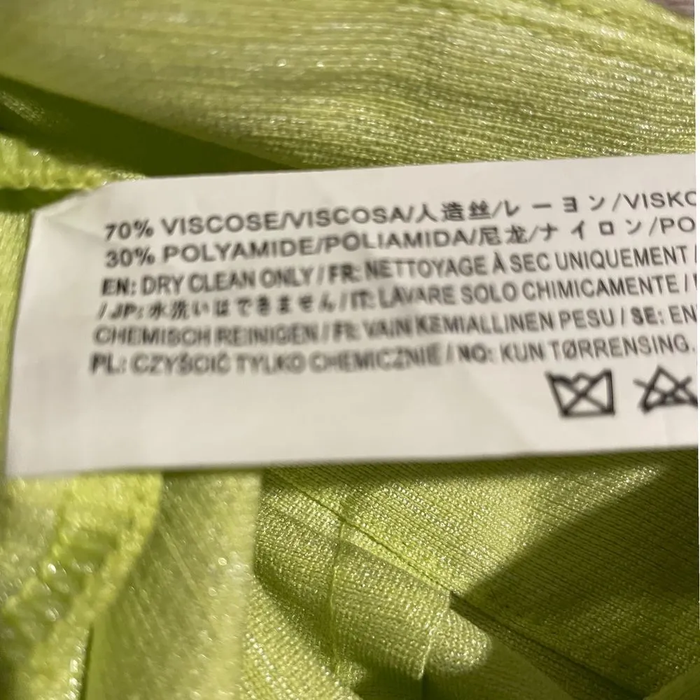 New JOA Women's Wide Leg Pants with Fashion Belt, Light Lime, Medium - Image 5