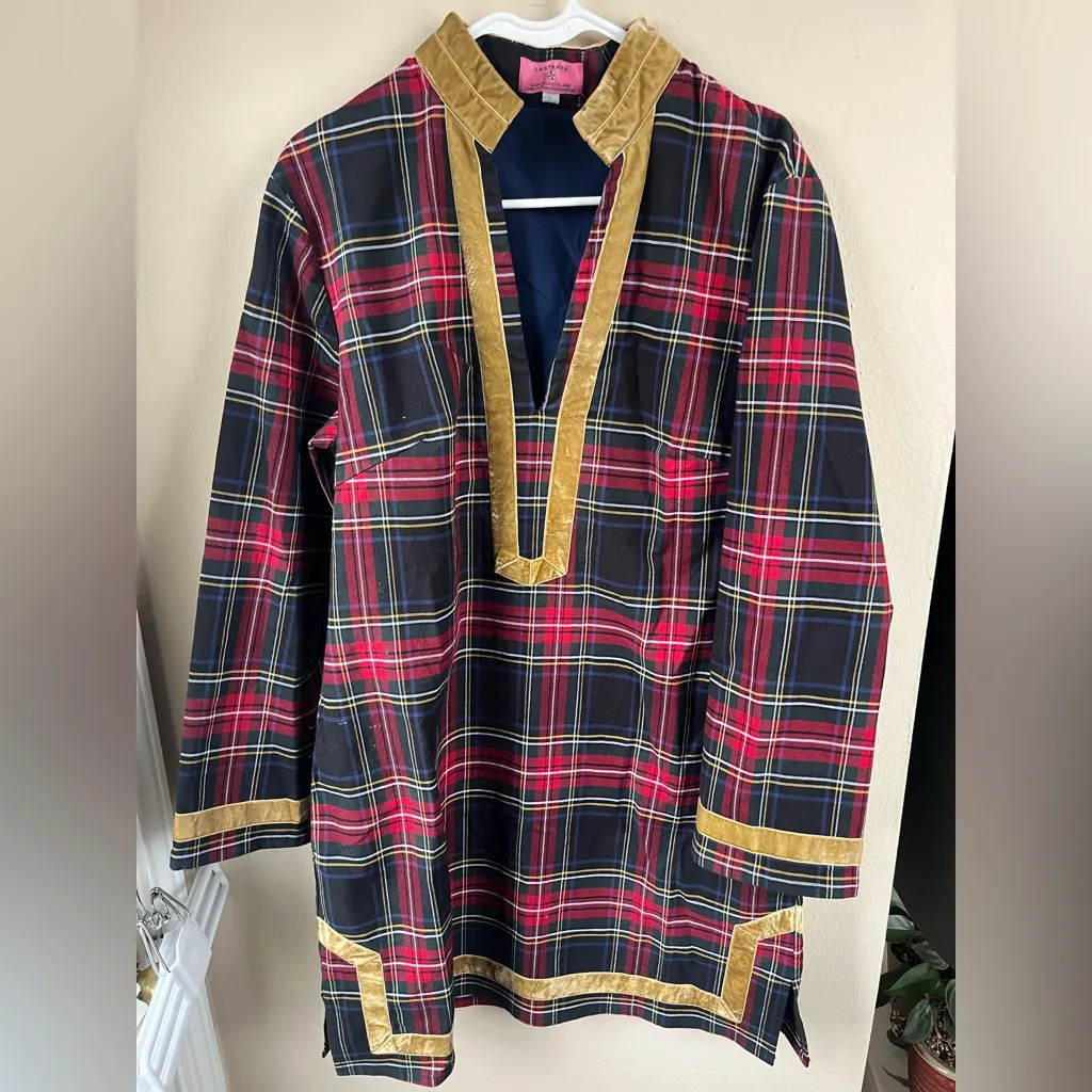 Castaway Nantucket Island Tunic Dress Red Size L - Image 3