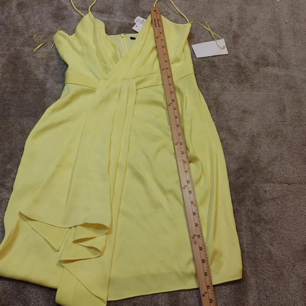 Jay Godfrey Size 8 NEW NWT Bright Highlighter Yellow Dress Designer Colorful - Image 6