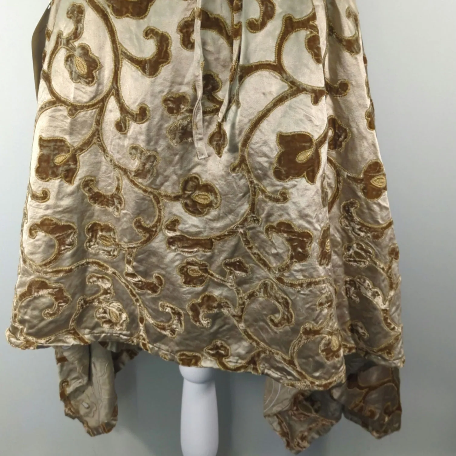 Krista Larson Heirloom Squared Neck Fit & Flare Dress Medium NWT Cottage Core Brown - Image 8