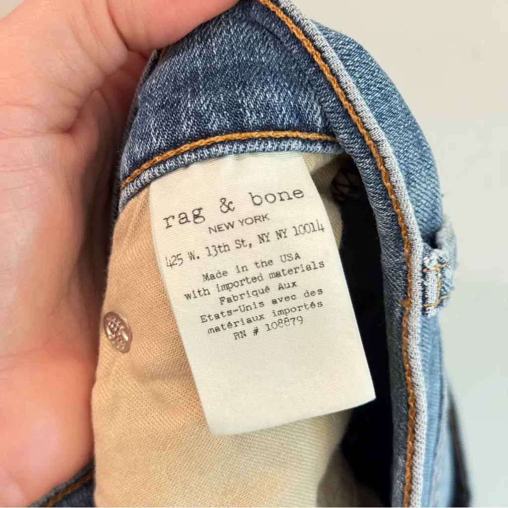 Rag & Bone Dre Capri Jeans in Paint Splatter Bulwarks Wash Size 31 - Image 10