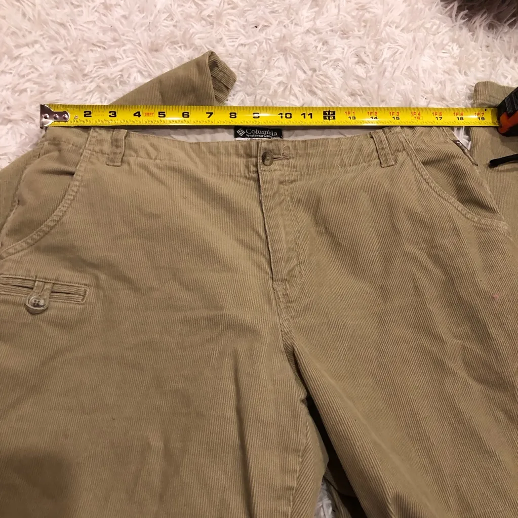 Columbia Edgewater Corded Chino‎ Corduroy Pants Tan Khaki women’s size 14 - Image 5