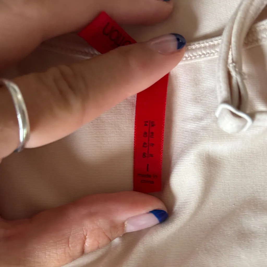 Spanx  spoil me rotten Cream Spaghetti Strap Dress Size Large - Image 6