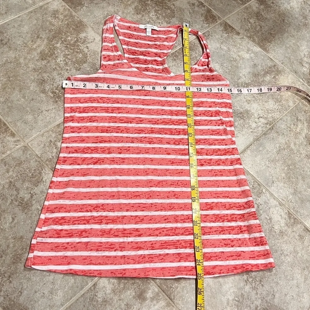 Delia’s distressed striped racerback tank - Image 3