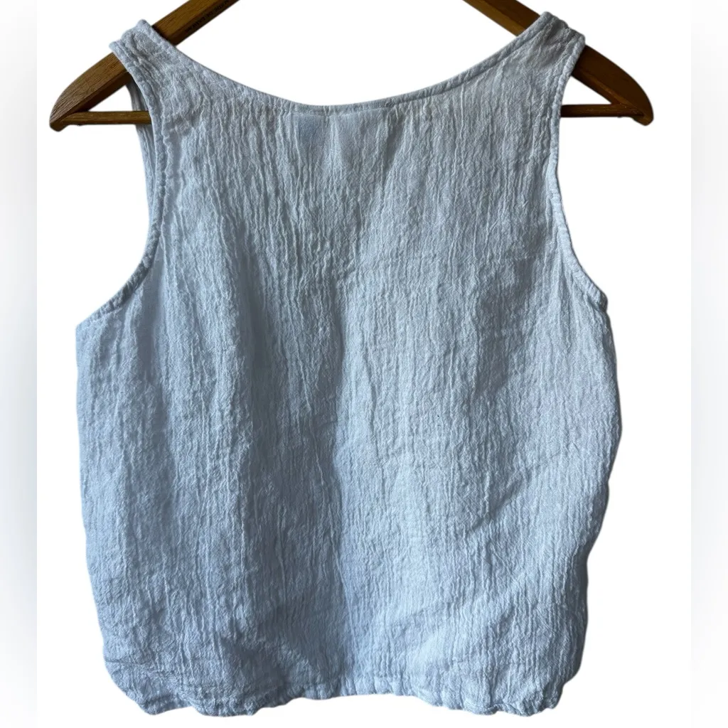 Sigrid Olsen 100% Linen Tank Top M - Image 2