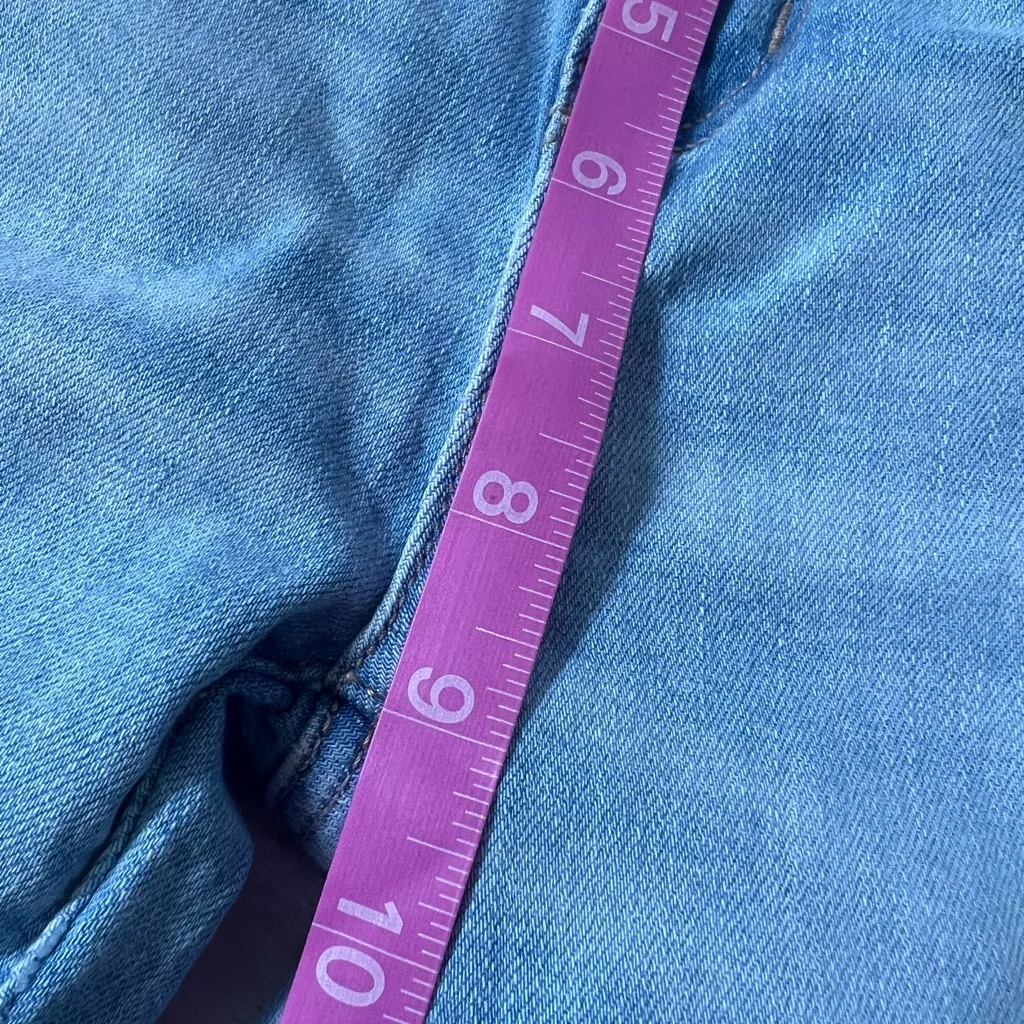 American Eagle Light Blue Stretch Kick Boot Crop Jeans Sz 0 short - Image 9