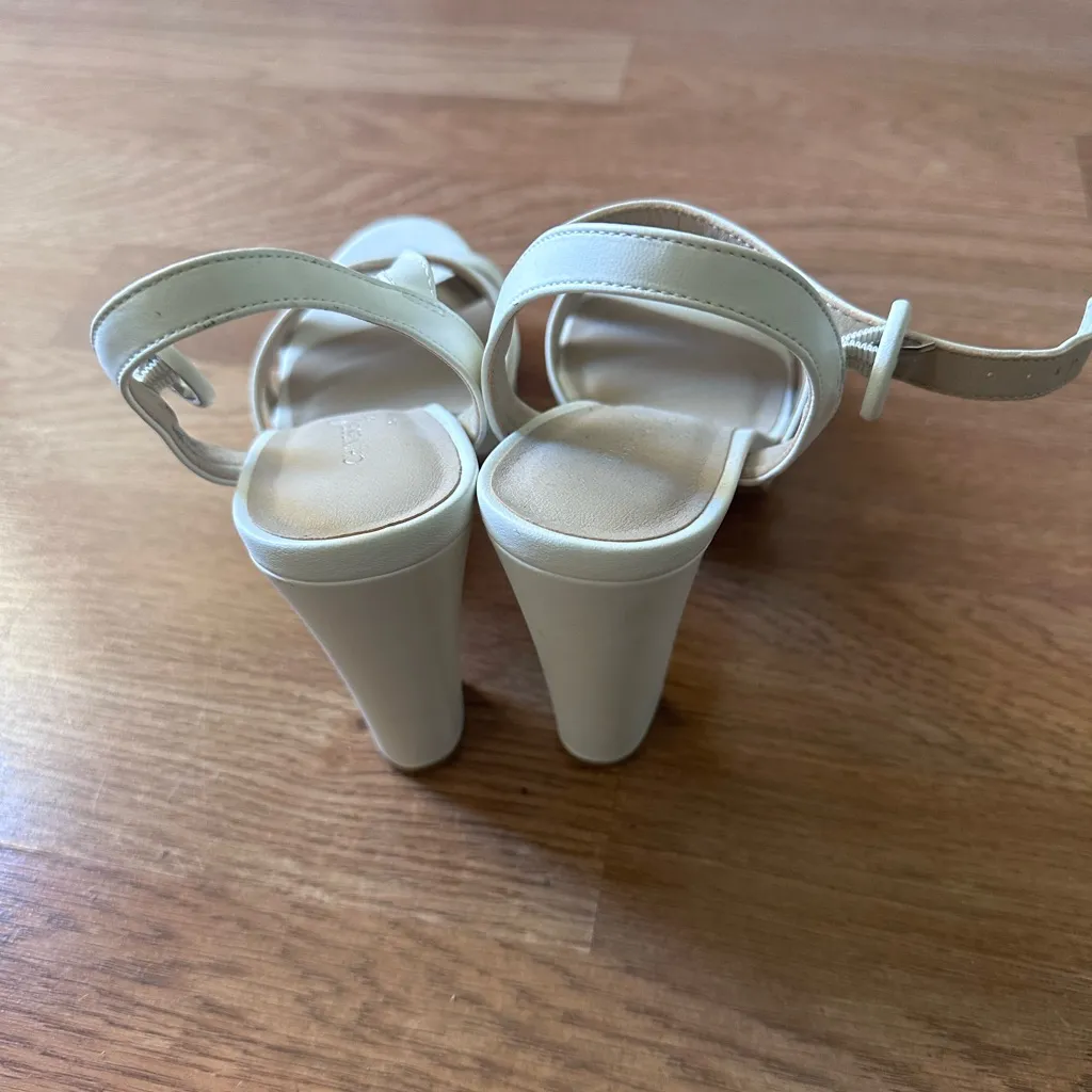 Chinese Laundry White Strappy Heels - Image 6