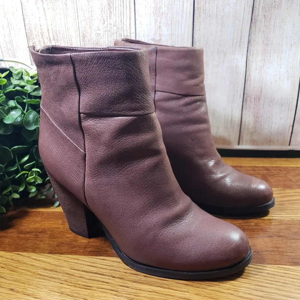 ARTURO CHIANG Women's Size 7 Brown At-Hadley Ankle Boots - Image 4