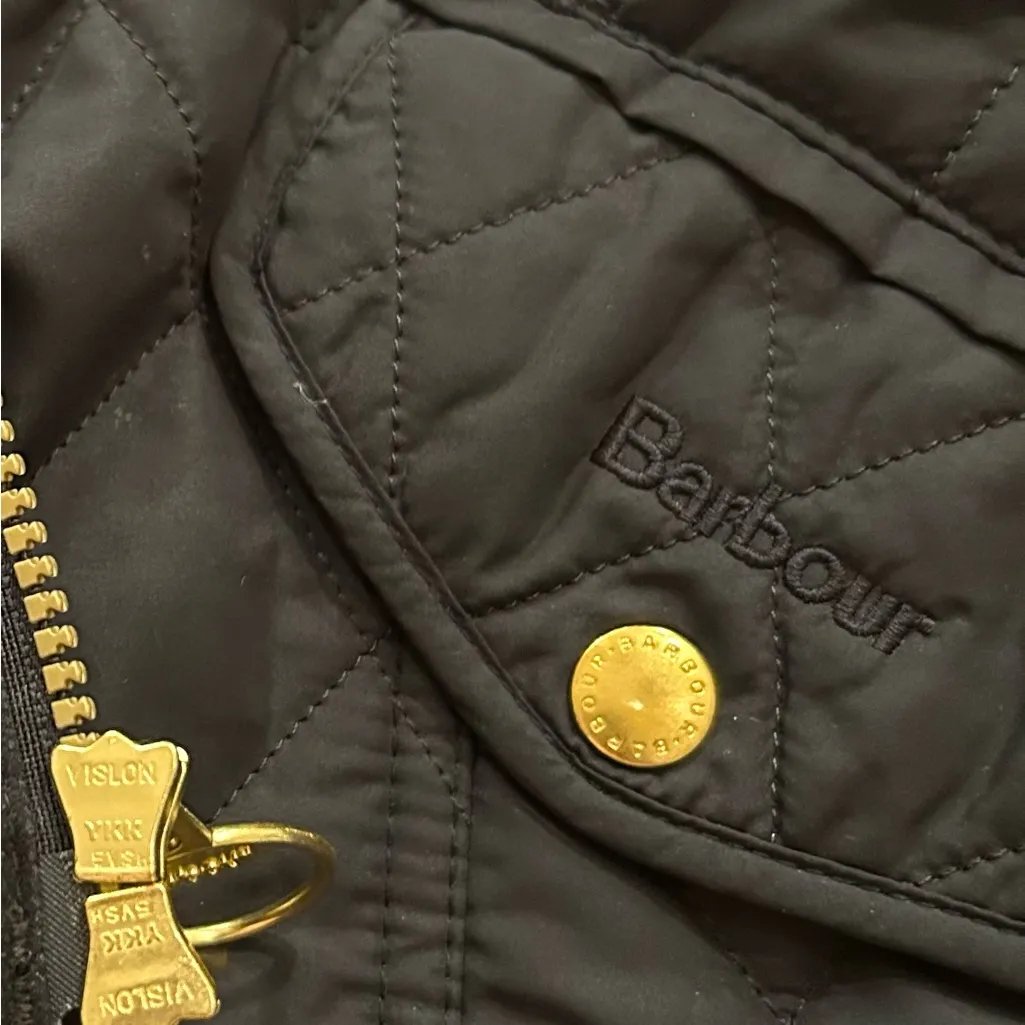 Barbour Navy Blue Millfire Diamond Quilted Jacket Size 10 MSRP 265.00 - Image 16