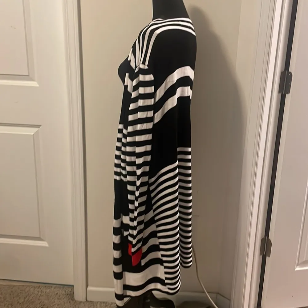 Joseph A.- Stripe white‎ and black Cardigan  Size L - Image 3