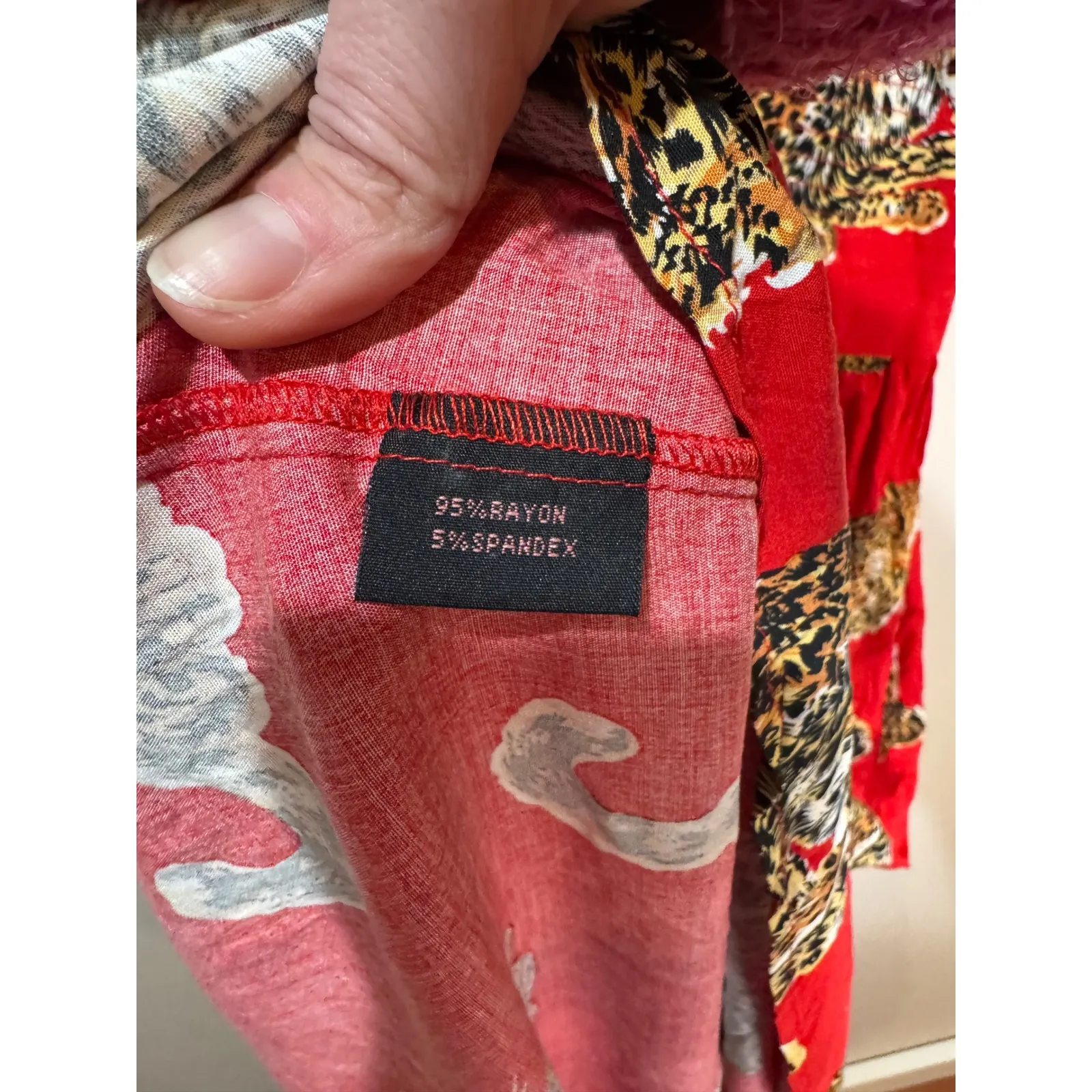 Trashy Diva Candice Gwinn My Pet Leopard Maxi Dress Red Sz 6 NWT RETIRED PRINT - Image 9