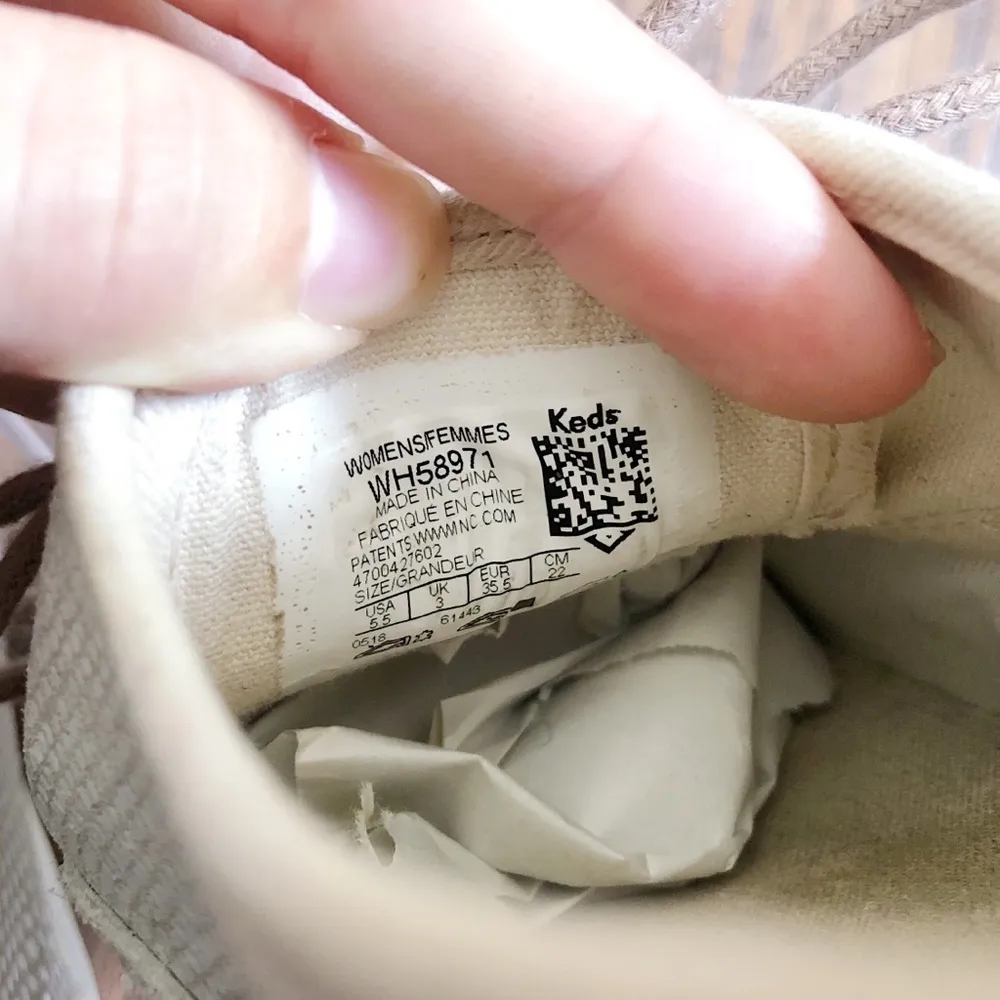 Keds • Triple Decker sneaker platform stacked sole Dalmatian dotted suede tan - Image 12