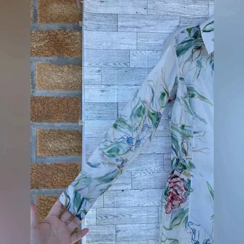 ALA VON AVERSPERG DEMETER COTTON TUNIC IN PRIMROSE XXS Green - Image 7