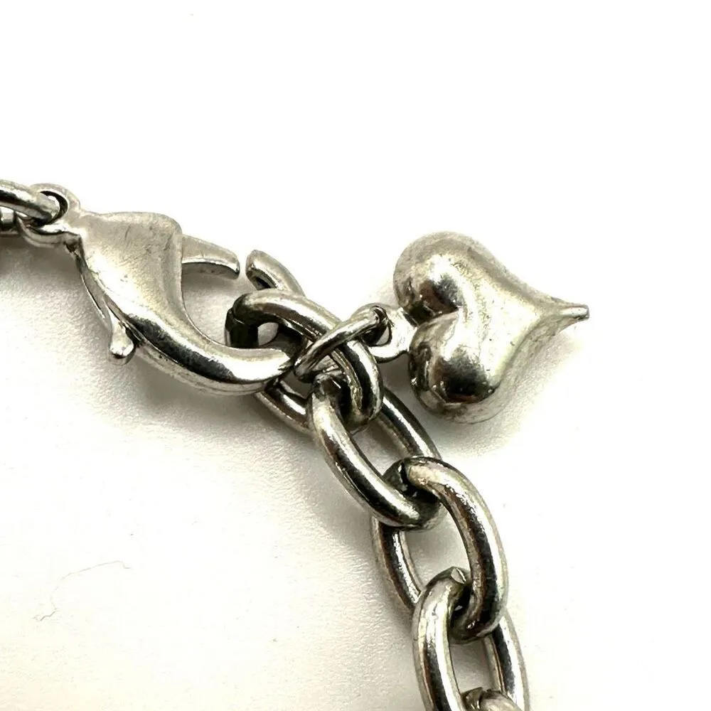 Heart I love my kids floating charms locket glass bracelet - Image 6