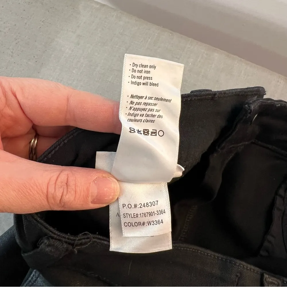 Paige Boston ankle in black fog luxe coating Skinny Pants - Image 10