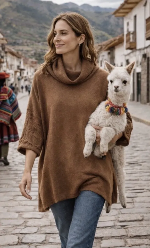 Cuyana camel oversized 100% baby alpaca turtleneck pullover sweater Regular L - Image 1