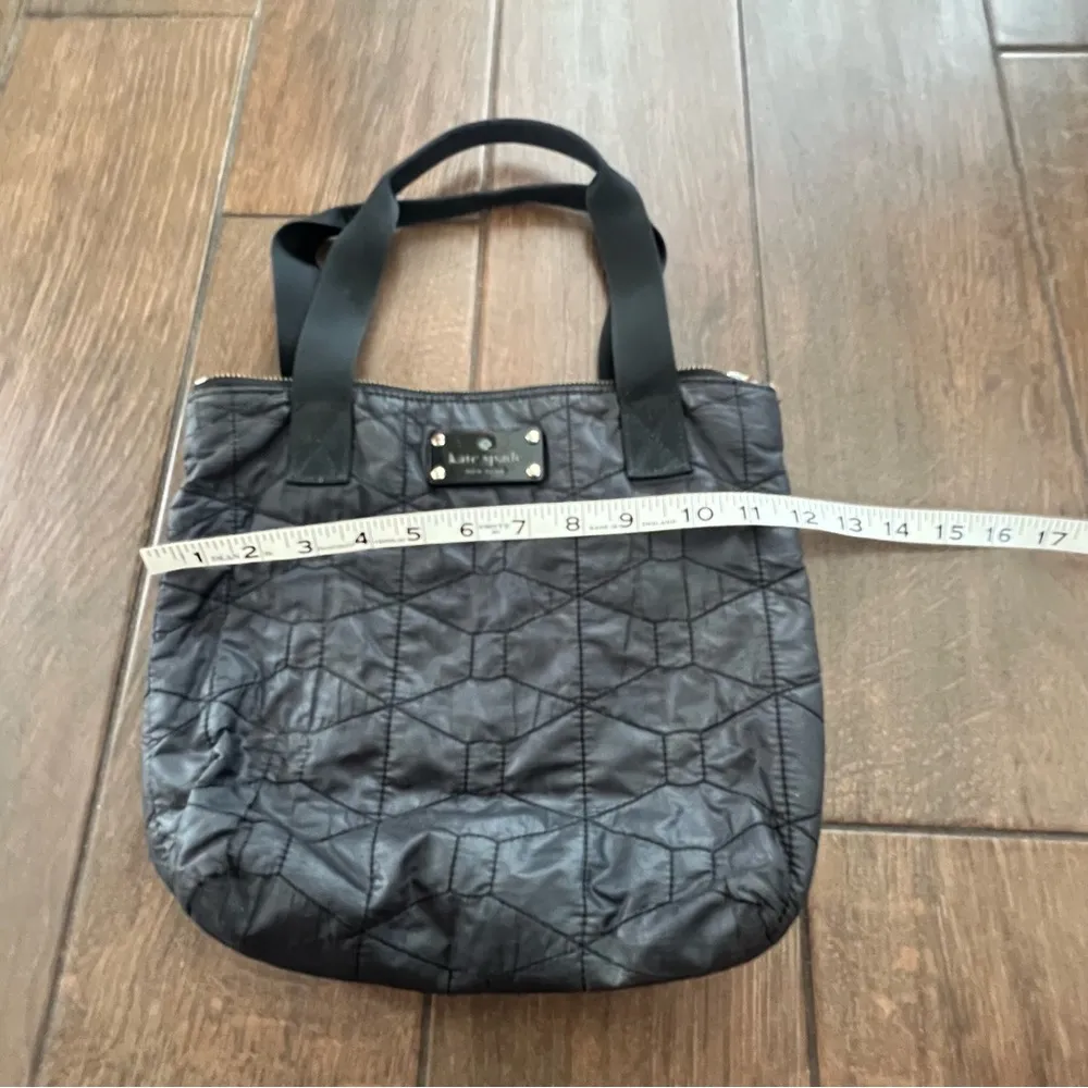Kate Spade Black Quilted Nylon Tote Bag - Image 4