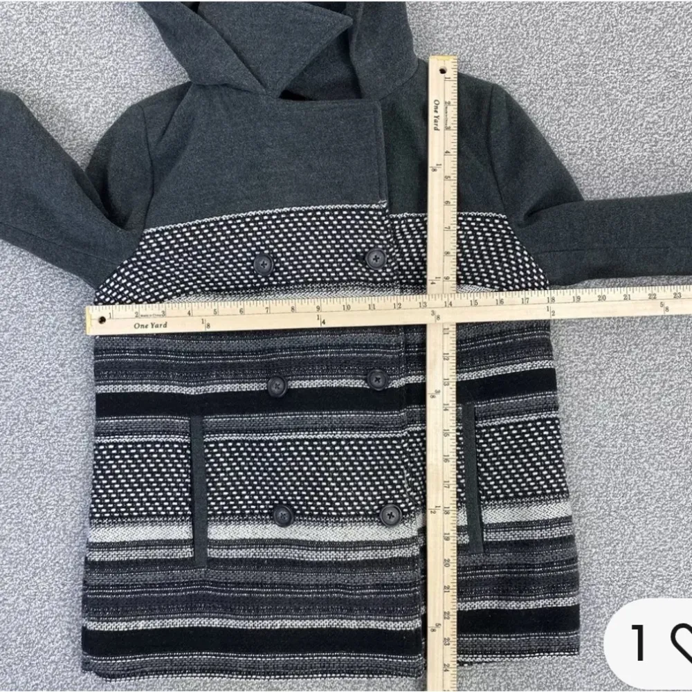 Jack by bb Dakota grey western wool coat size small - Image 14