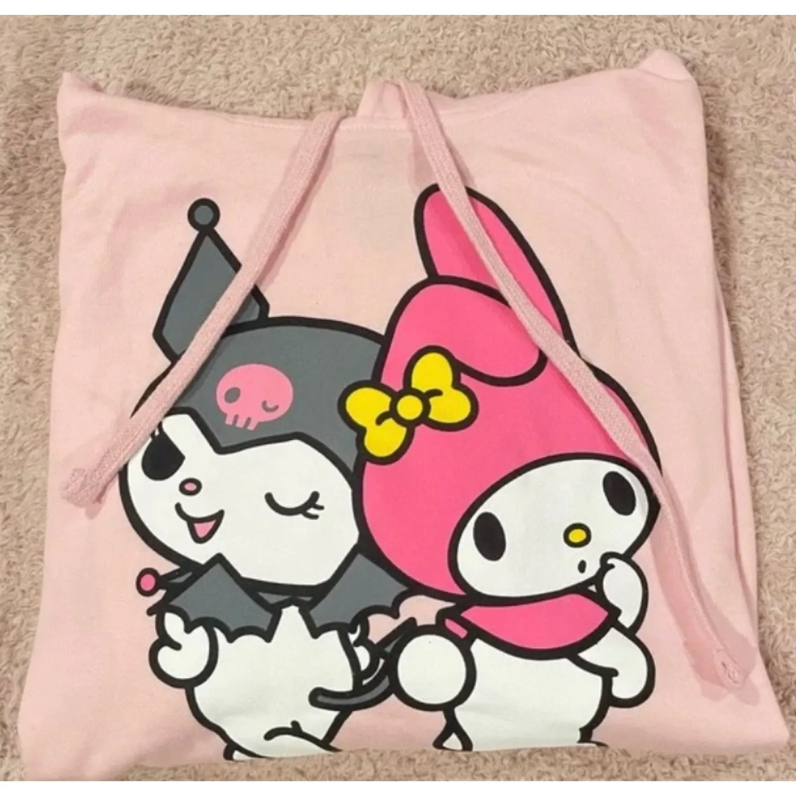 Pink‎ My Melody and Kuromi Hoodie - Image 2