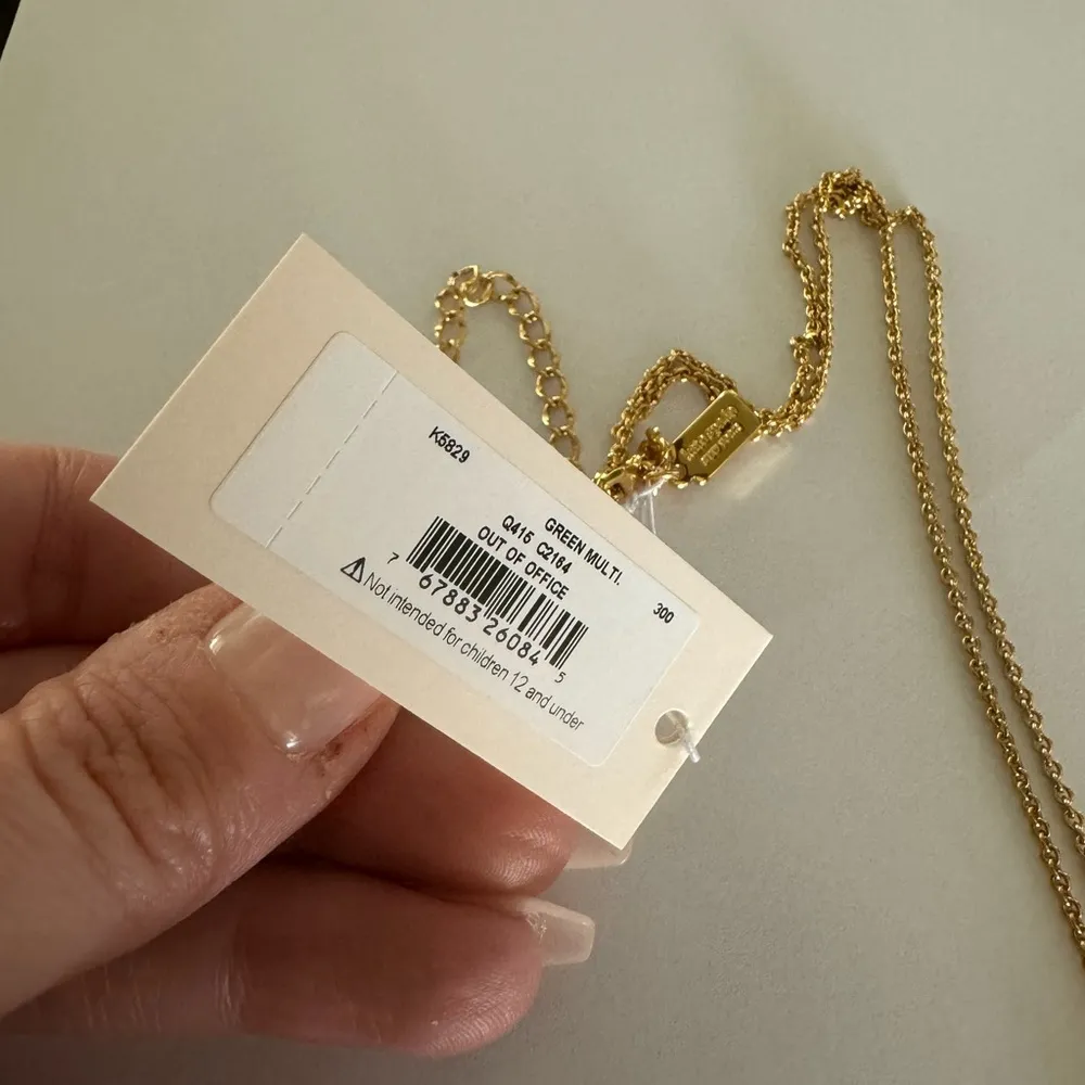 NEW! Cute lime🍋‍🟩pendant necklace from Kate Spade “out of office” line. - Image 5