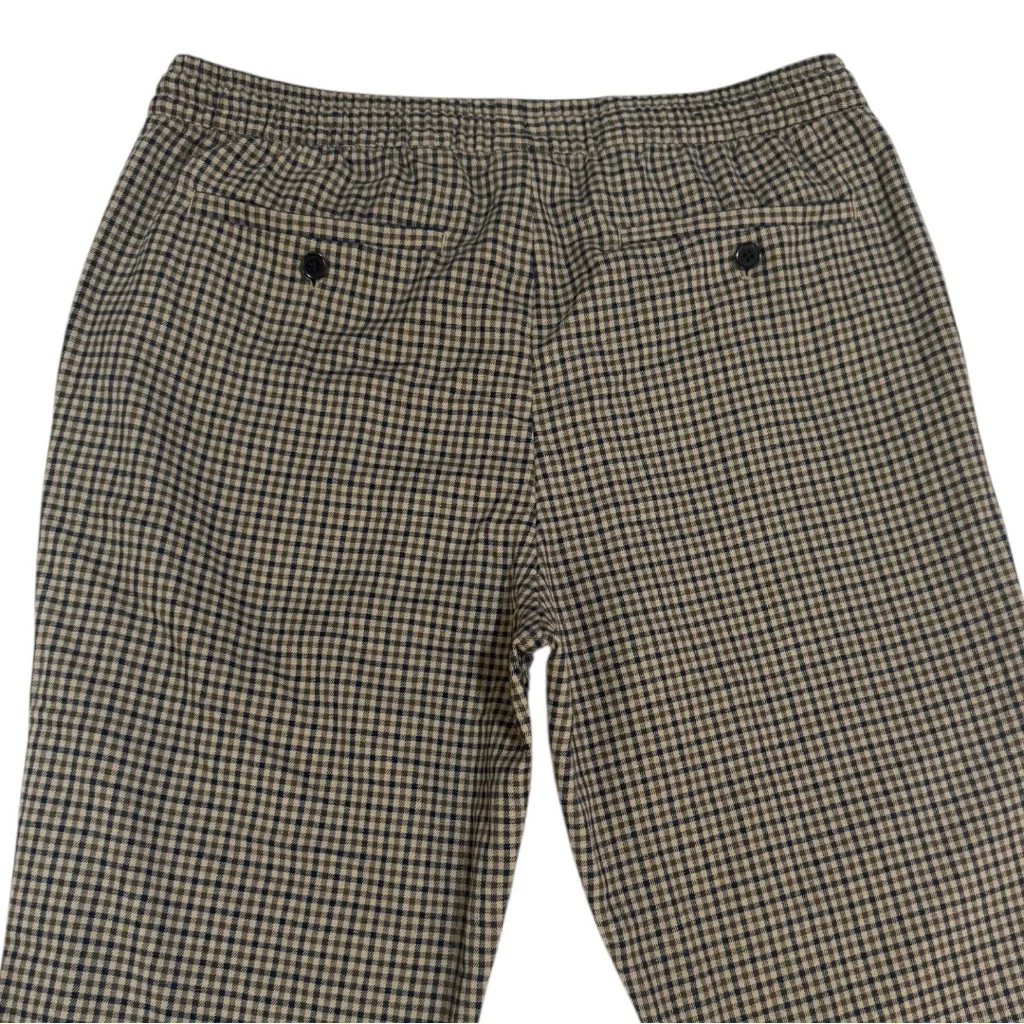 H&M Women's Black & Brown Checkered Drawstring Trousers - Image 5