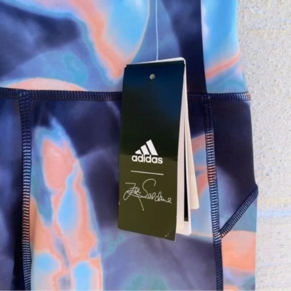 Adidas x Zoe Saldana Feelbrilliant Aeroready Capri High Rise Leggings New - Image 5