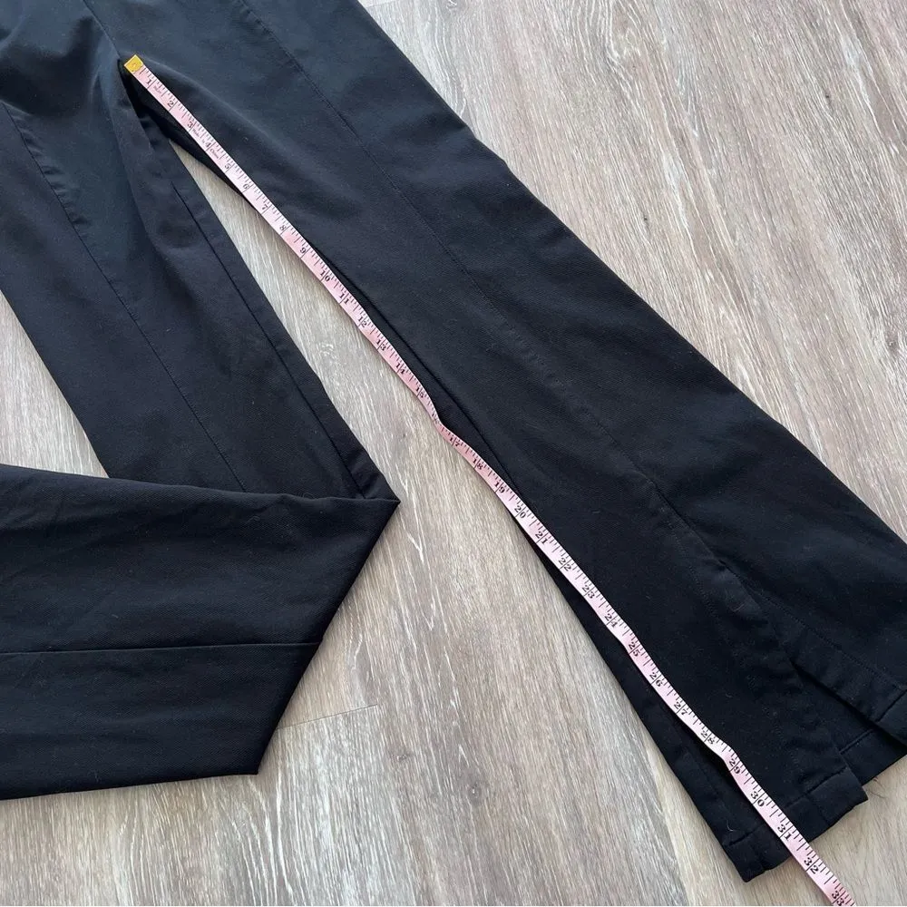 Free people real‎ deal front slit flare leg pants in black womens size XS - Image 5