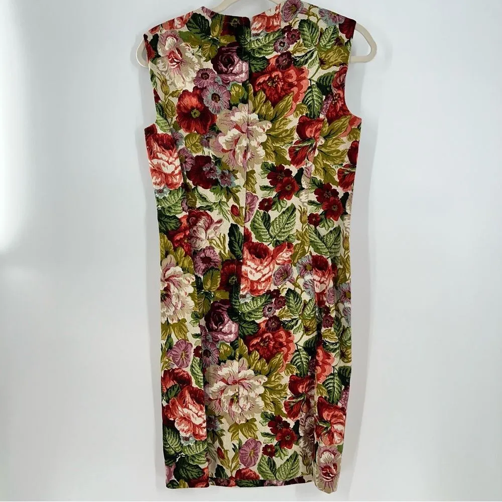 RARE!! NWOT Edith Flagg Women's 1960s Floral Dress/Matching Coat Historic Set - Image 5