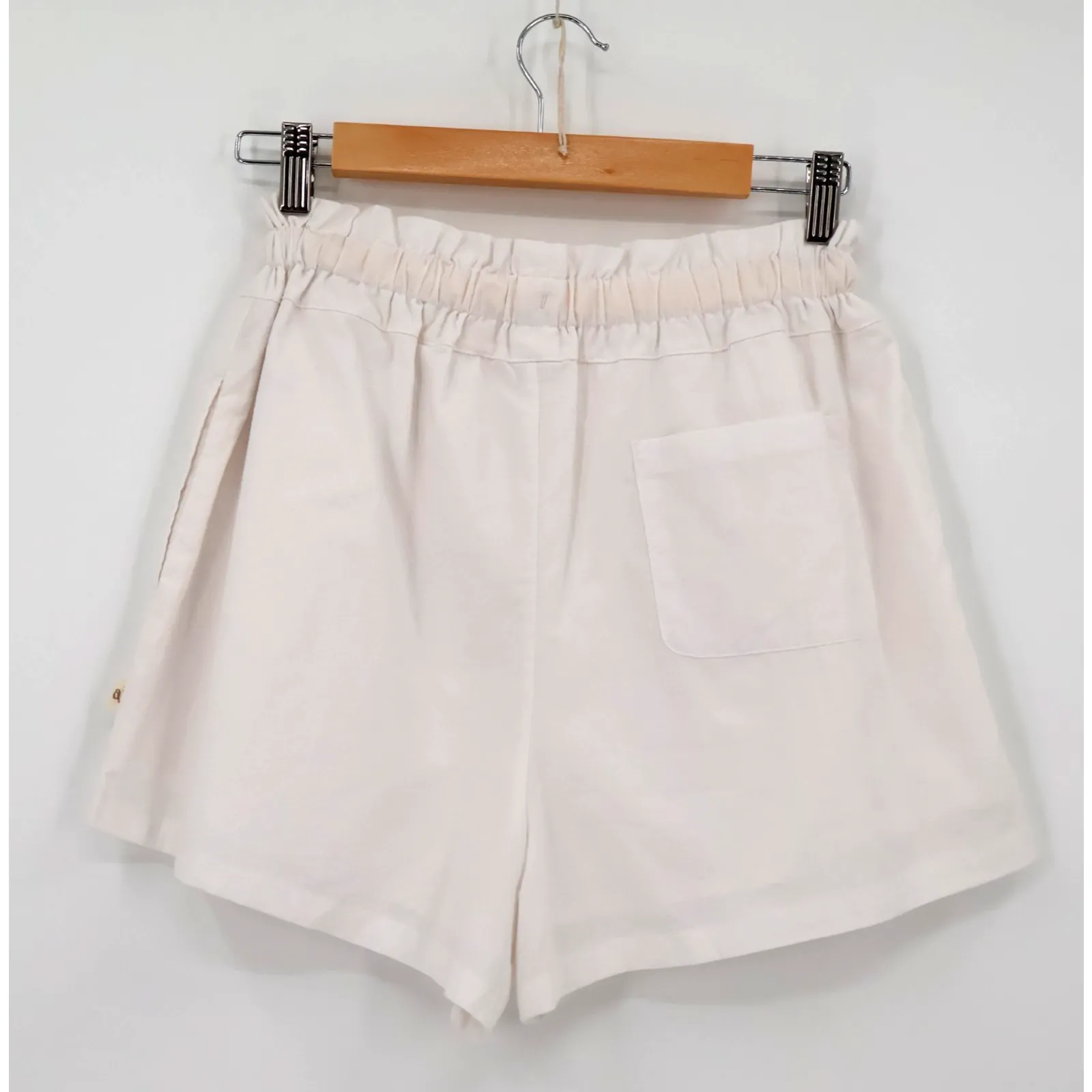 Araminta James Paperbag Shorts Clean Girl Euro Summer‎ Quiet Luxury Size XS White - Image 3