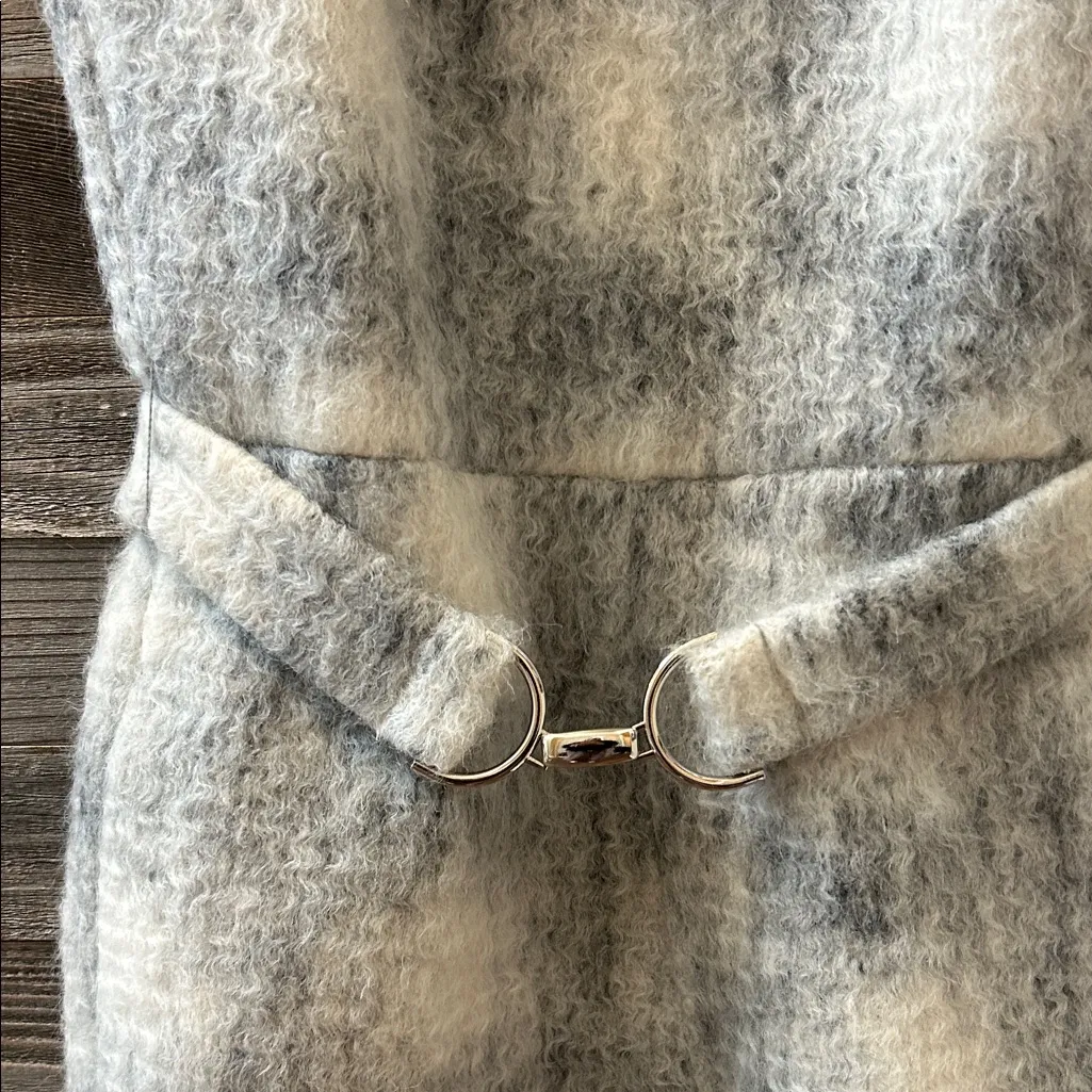 Amanda Uprichard Hazel Gray Wool-Blend Romper Size Small NWT - Image 4