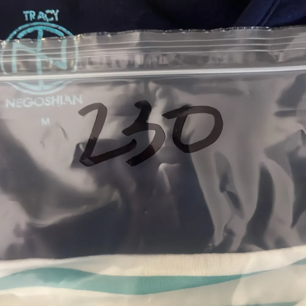 Tracy Negoshian French Terry Striped/ Color Block Dress Medium - Image 8