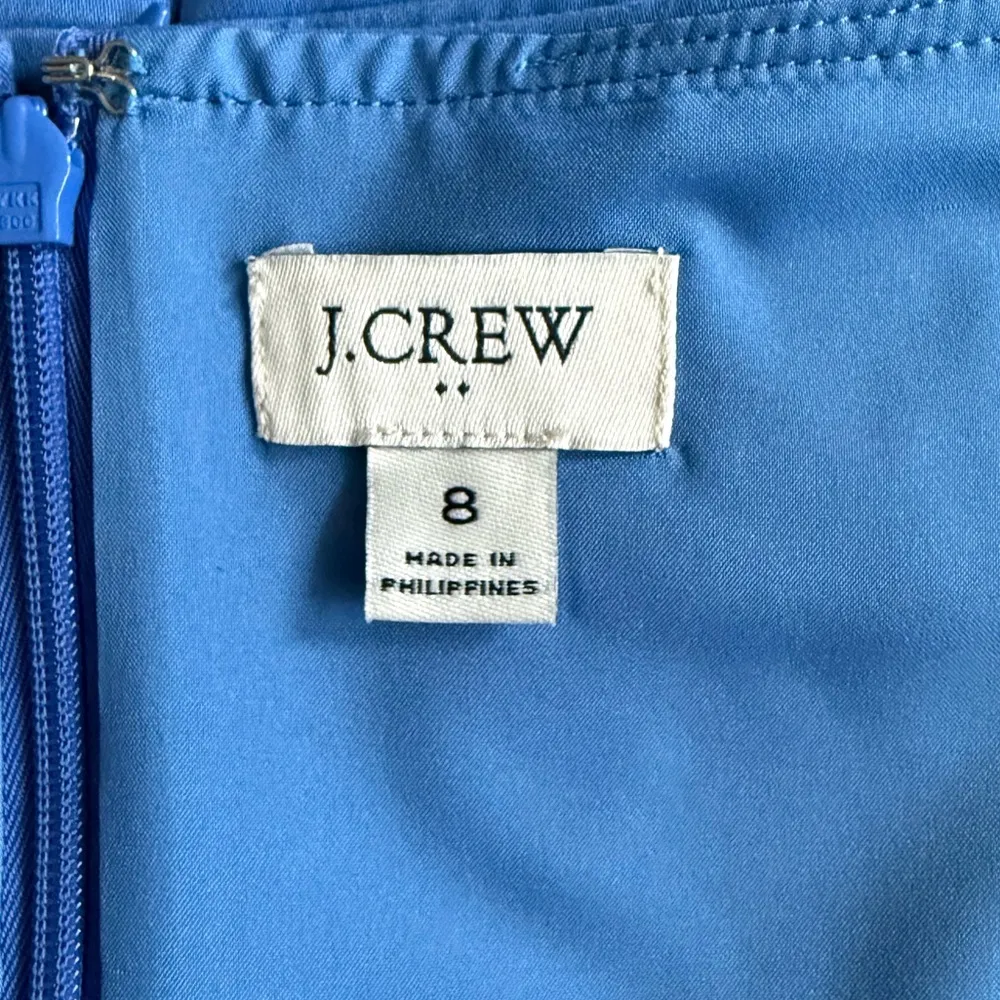 J.Crew $128 Tailored Sheath Dress in Seacoast Blue Size 8 BY040 - Image 4