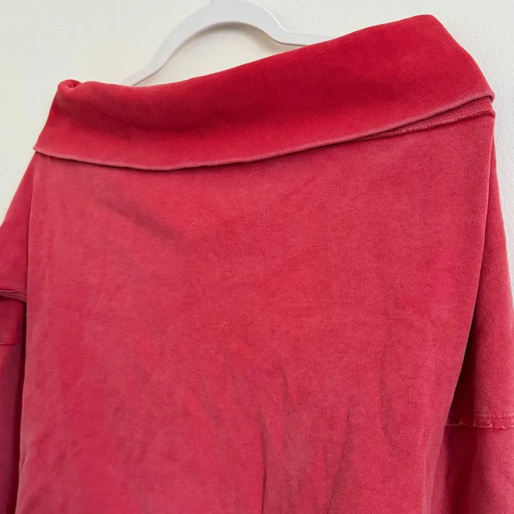 Free People We The Free Not the Same Long Sleeve Top Size XS Faded Red Tee - Image 4