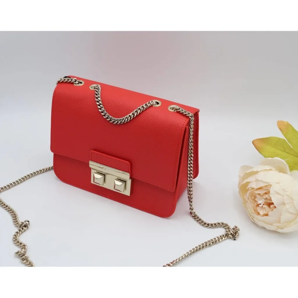 Furla Metropolis Bold Red Crossbody Bag - Image 14