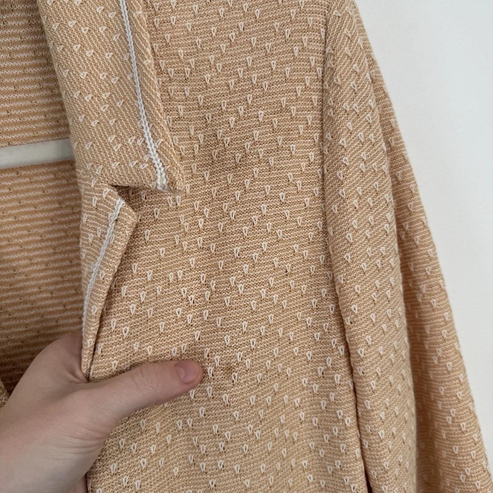 St John Collection Santana Knit Orange Blazer Skirt Set Career Womens 12/6 - Image 4