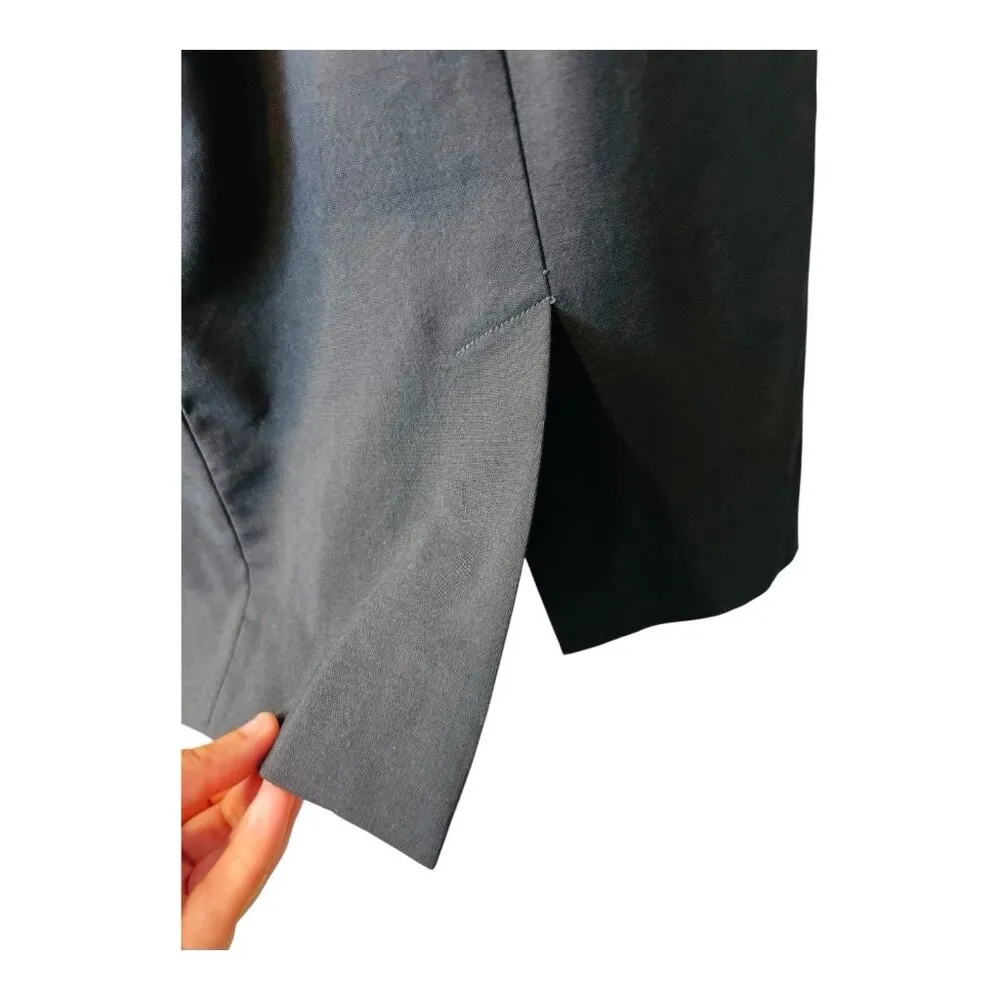 MM Lafleur Wool Blend Knee Length Straight Pencil Skirt Size 6 Black NWT - Image 4