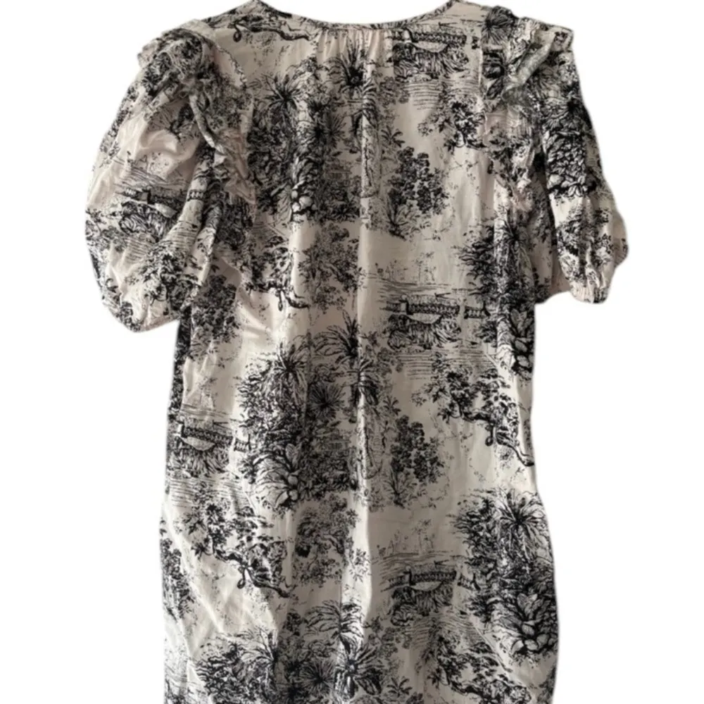 Olivaceous Toile Puff Sleeve Mini Dress - Image 6