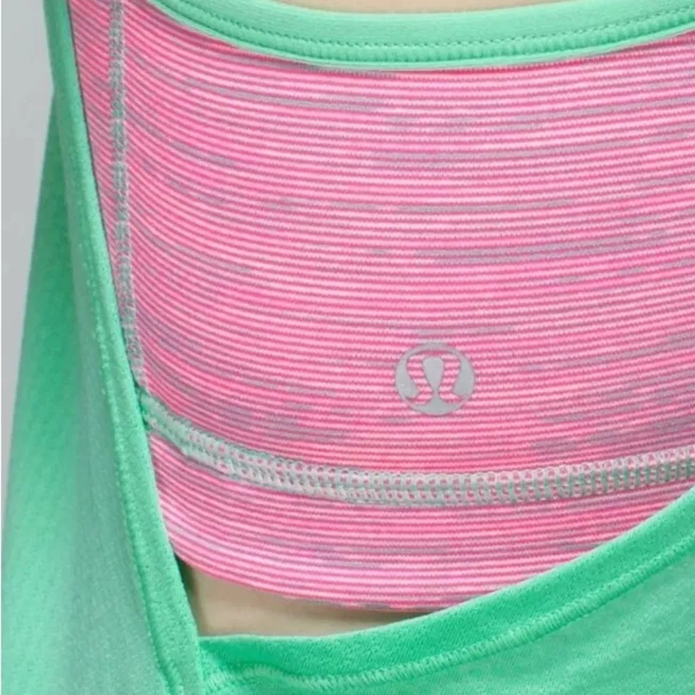 Lululemon No Limits Tank size 6 In Opal/Pink - Image 3